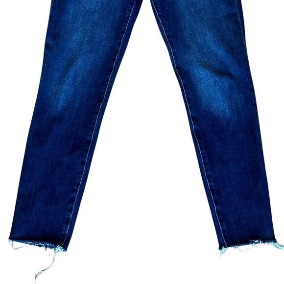 Banana Republic Womens Raw Hem Stretch Dark Wash Jeans Size 28 (4) - Picture 7 of 11